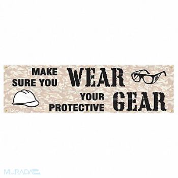 ACCUFORM Safety Banner 28in x 96in Poly Sheeting, 31A779