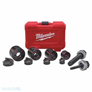 MILWAUKEE Knockout Set 10 10 ga. Steel, 31AD91