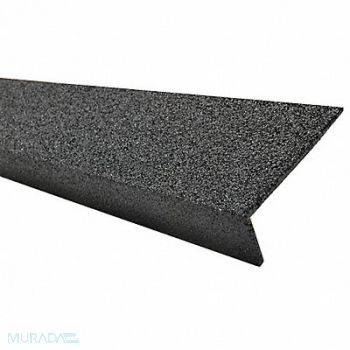 SURE-FOOT FRP Stair Nosing Black 48in W Fiberglass, 31AP38