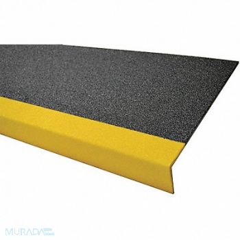 SURE-FOOT FRP Step Cover Ylw/Blk 36 Fbrglss, 31AP53