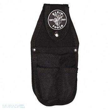 KLEIN TOOLS Black Tool Pouch Ballistic Nylon, 34E629