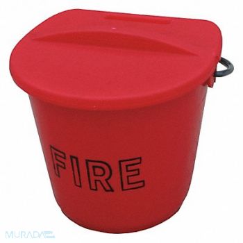 FLAMEFIGHTER Fire Bucket 2.5 gal Plastic, 31AY25
