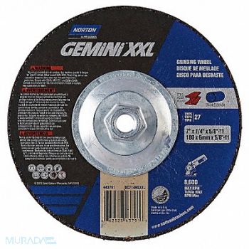 NORTON Depressed Center Wheel 7In 8600RPM, 31CF19