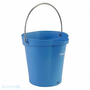 VIKAN H8704 Hygienic Bucket 1 1/2 gal Blue, 31CF45