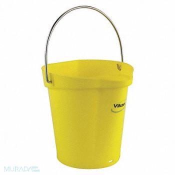 VIKAN H8704 Hygienic Bucket 1 1/2 gal Yellow, 31CF48