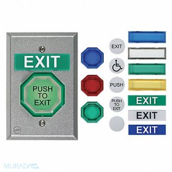 SAFETY TECHNOLOGY INTERNATIONAL Universal Button Pneumatic 2 In., 31CL74