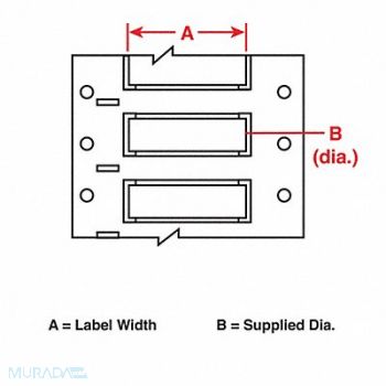 BRADY Wire Marking Sleeves 2in.Wx7/16in.H, 31DJ35