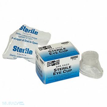 FIRST AID ONLY Eye Cup Sterile Clear Plastic, 31DJ98