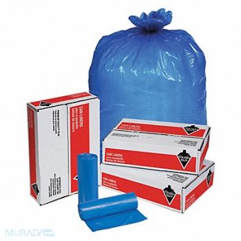TOUGH GUY Biohazard Bags 33 gal Blue PK100, 31DK98