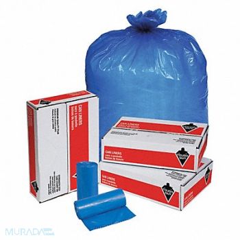 TOUGH GUY Biohazard Bags 45 gal Blue PK100, 31DL05