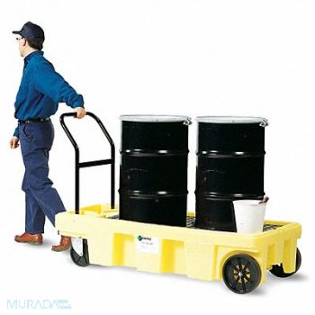 ENPAC Drum Spill Platform Cart Yellow 500 lb., 31DM54