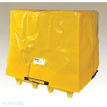 ENPAC Tarp Cover 57inLx57inWx44inH PVC Yellow, 31DM73