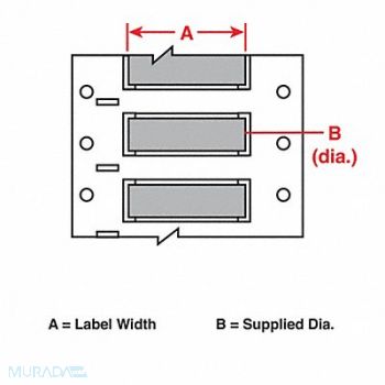 BRADY Wire Marking Sleeves 2 in W 1.250 in L, 31EA28