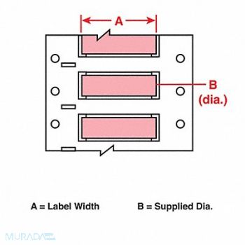 BRADY Wire Marking Sleeves 2 in W 0.335 in L, 31DZ40