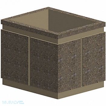 PETERSEN MFG. Security Planter Concrete 36 in H, 31EX78