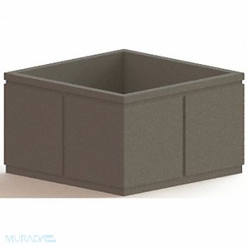 PETERSEN MFG. Security Planter Square 36 in H, 31EY20