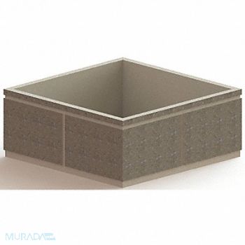 PETERSEN MFG. Security Planter Square 36 in H, 31EY25