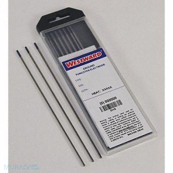 WESTWARD WMS 10pc Gray Tungsten Electrode PK10, 31GH69