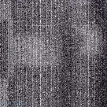 GRAINGER APPROVED Carpet Tile 19-11/16in. L Dark Gray PK20, 31HL76