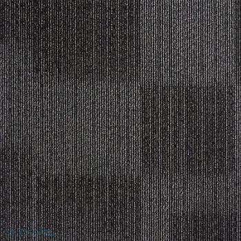 GRAINGER APPROVED Carpet Tile 19-11/16in. L Charcoal PK20, 31HL77