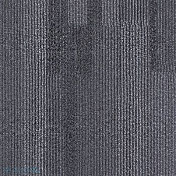 GRAINGER APPROVED Carpet Tile 19-11/16in. L Dark Gray PK20, 31HL84