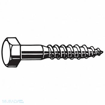 GRAINGER APPROVED Hex Lag Screw 5/8 Zinc 5 L PK25, 1LE26