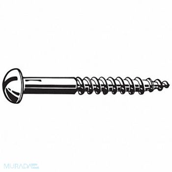 GRAINGER APPROVED Rd Hd Wood Scrw ZincYL #6 1 L PK100, 31JE24