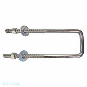 GRAINGER APPROVED Square U-BoltInside H 9 in, 31KG13