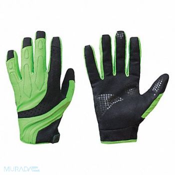 TURTLESKIN Mechanics Gloves S Hi-Vis Blk/Green PR, 31LK71