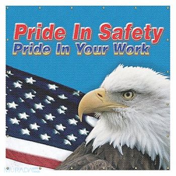 ACCUFORM Welding Curtain 6 ft W Printed Yellow, 31LW97