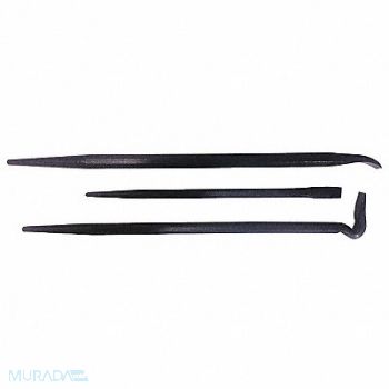 WESTWARD Pry Bar Curved High Carbon Steel 3pcs., 31MA40