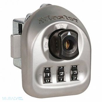 MASTER LOCK Built In Locker Lock 3 in Scrolling Blck, 31MG96