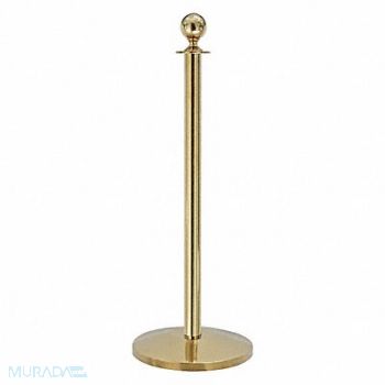 QUEUEWAY Ball Top Rope Post Polished Brass 39 in., 31MJ14