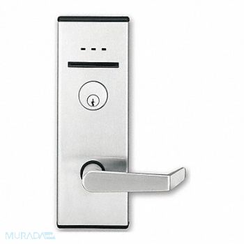 SAFLOK MT Electronic Lock Satin Chrome, 31NG90