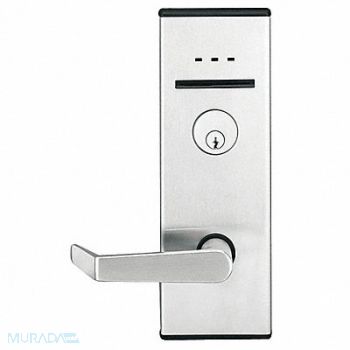 SAFLOK MT Electronic Lock Utility Satin Chrome LHR, 31NG93