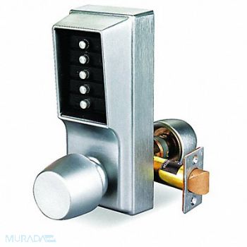 SIMPLEX Push Button Lock Entry Satin Chrome, 31NG98