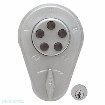 SIMPLEX Pushbutton Deadbolt Satin Chrome, 31NH03