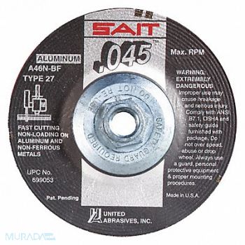 UNITED ABRASIVES-SAIT Abrasive Cut-Off Wheel 0.045 Thickness, 31NJ31