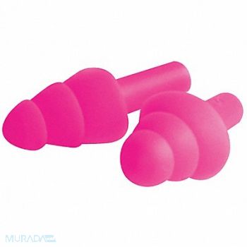 ERB SAFETY Ear Plugs Uncorded Flanged 25dB PK100, 31TU50