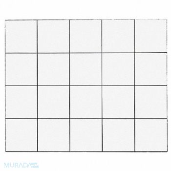 MAGNA VISUAL Magnetic Squares 3/4 in W White PK20, 31TW34