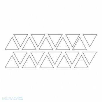 MAGNA VISUAL Magnetic Triangles 3/4 in W White PK20, 31TW39