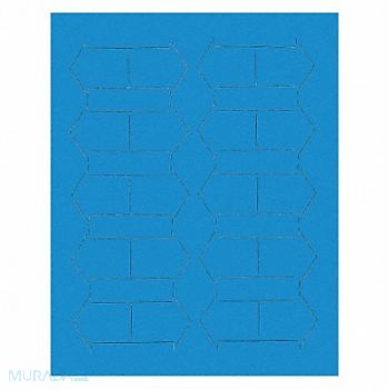 MAGNA VISUAL Magnetic Arrows 3/4 in W Blue PK20, 31TW41