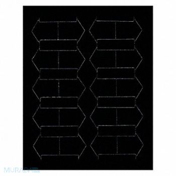 MAGNA VISUAL Magnetic Arrows 3/4 in W Black PK20, 31TW43