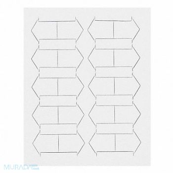 MAGNA VISUAL Magnetic Arrows 3/4 in W White PK20, 31TW44