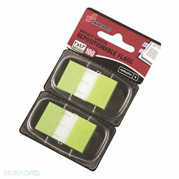 ABILITY ONE Sticky Flags 1 x 1-7/10 PK2, 31UE09