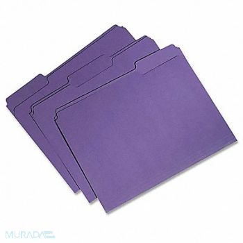 ABILITY ONE Folder Letter 1/3 Cut Rcycld Purpl PK100, 31UF27