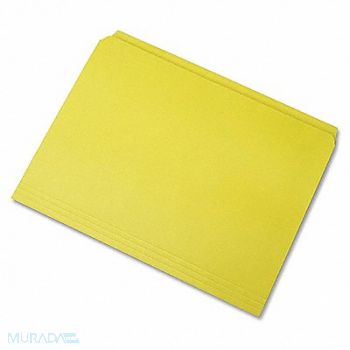 ABILITY ONE Folder Letter Straight Cut Yellow PK100, 31UF43
