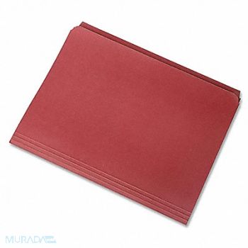 ABILITY ONE Folder Letter Straight Cut Red PK100, 31UF45