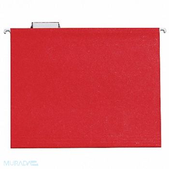 ABILITY ONE Hanging File Folders Red PK25, 31UF52
