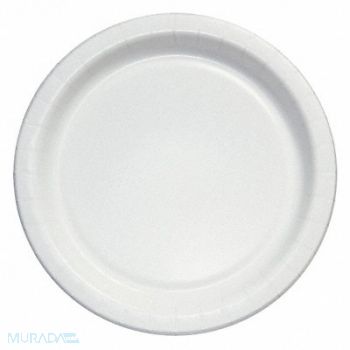 ABILITY ONE Disposable Paper Plate 9in White PK1000, 31UF61